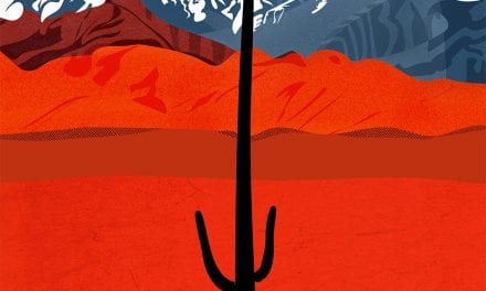 Illustration: Four Peaks Covered in Snow